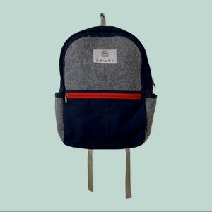 State x Honest Company Navy, Red, and Gray Backpack